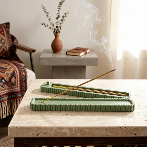 Plastic_Minimalist_Ribbed_Green_Incense_Stick_Holder_Set_Of_2
