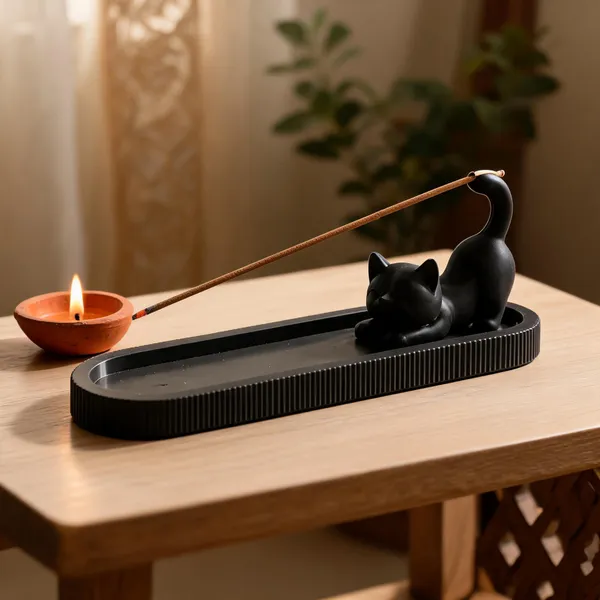 Plastic_Novelty_Cat_Black_Incense_Holder
