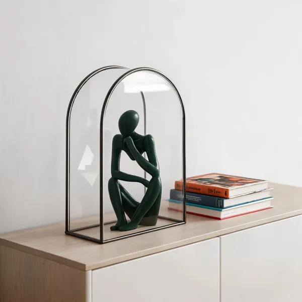 Plastic_Contemporary_Green_Thinker_Sculpture