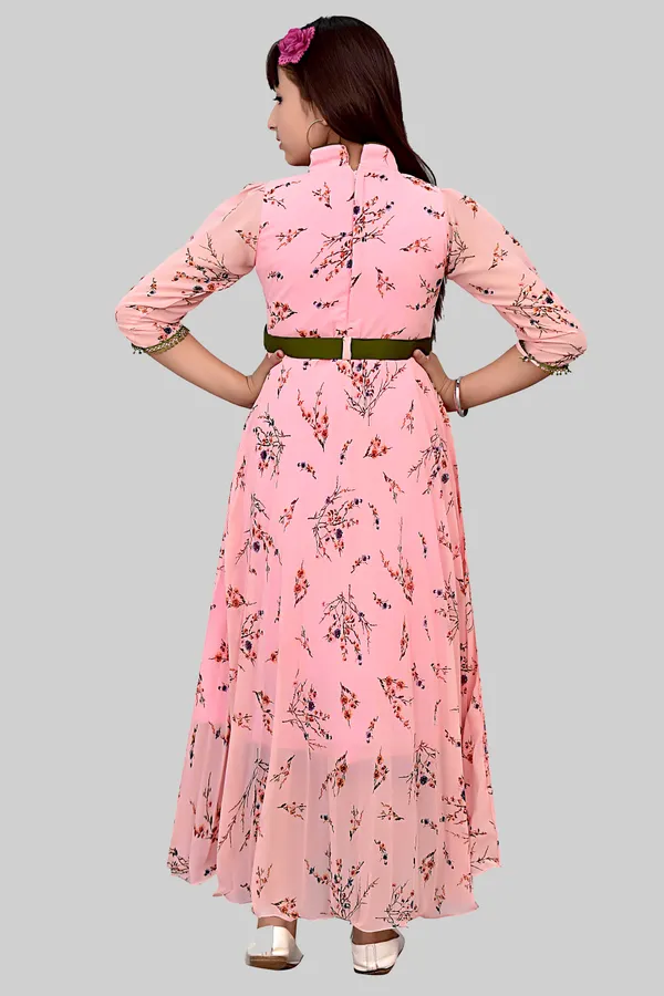 Pink_Floral_Print_A-Line_Dress_For_Girls