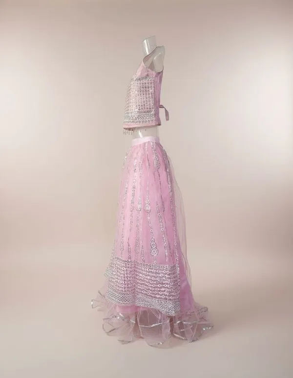 Pink_Net_Embellished_Lehenga_Choli_For_Girls