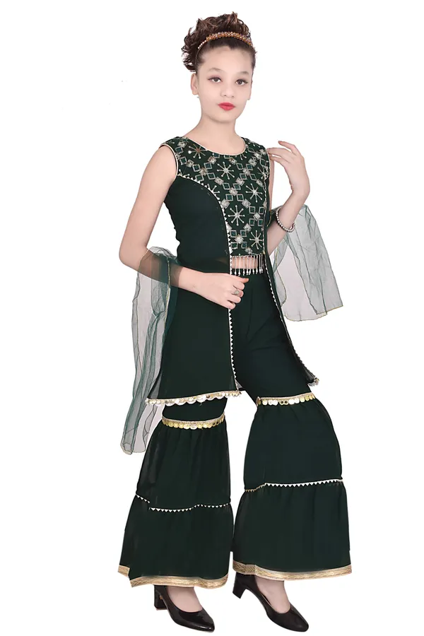 Black_Embroidered_Sharara_Set_For_Girls