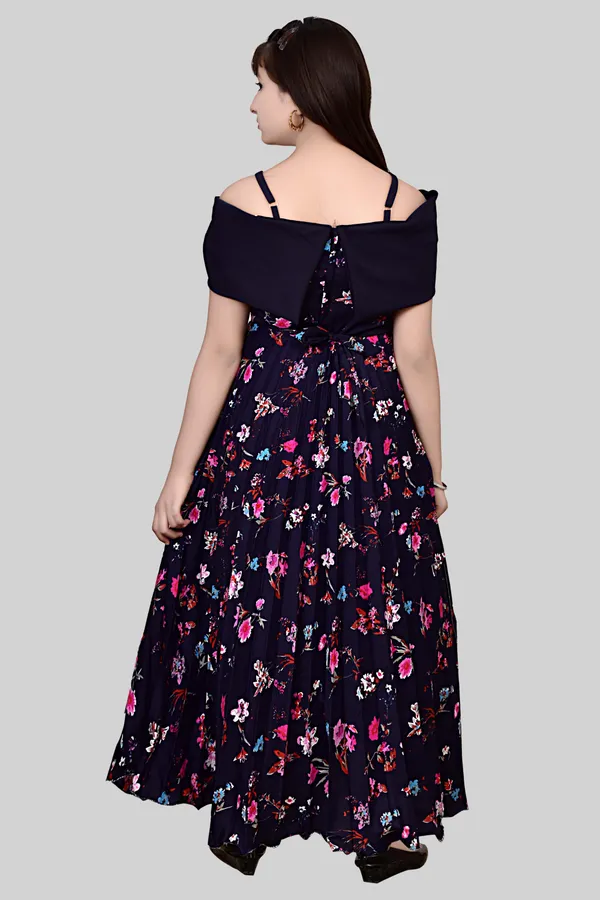 Navy_Floral_Off_Shoulder_Maxi_Dress_For_Women