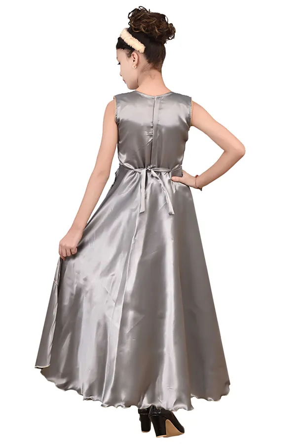 Silver_Satin_Flared_Gown_For_Girls