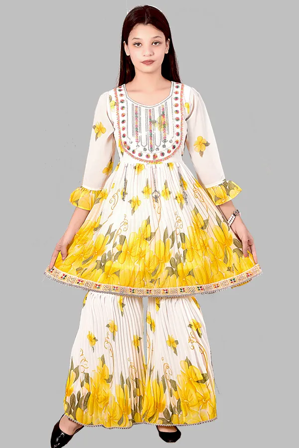 Cream_Printed_Anarkali_Suit_Set_For_Women
