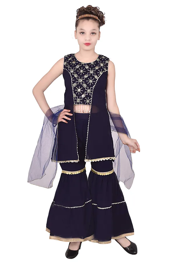 Navy_Blue_Embellished_Sharara_Suit_Set_For_Girls