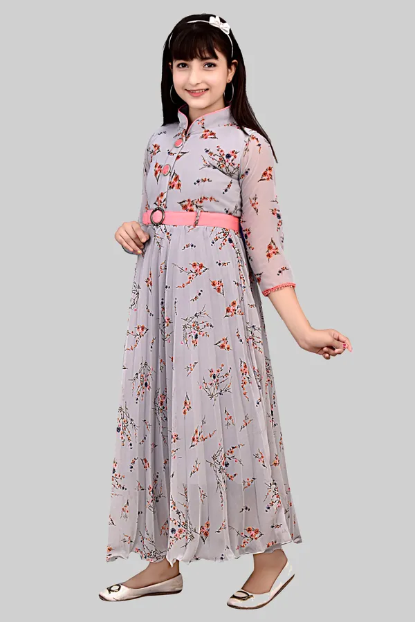 Grey_Floral_Fit_And_Flare_Dress_For_Girls