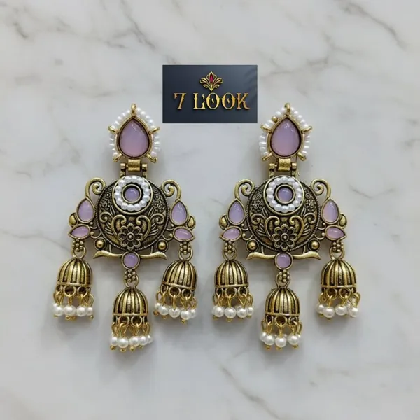 Purple_Gold_Alloy_Metal_Stone_Chandelier_Jhumka_Earrings_For_Women_-_Pack_of_2