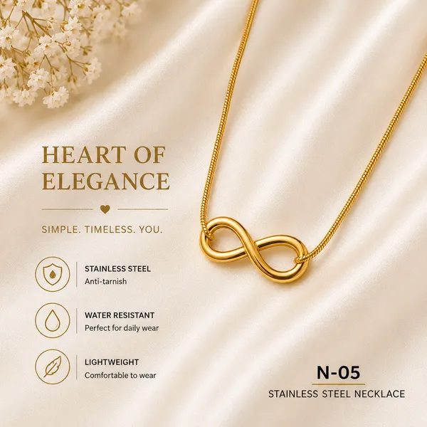 Gold_Stainless_Steel_Infinity_Pendant_Necklace_For_Women_-_Pack_of_2