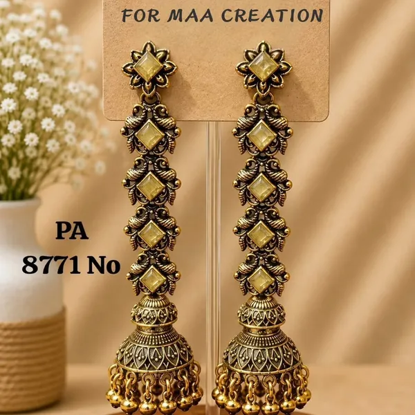 Gold_Alloy_Metal_Long_Jhumka_Earrings_For_Women_-_Pack_of_2