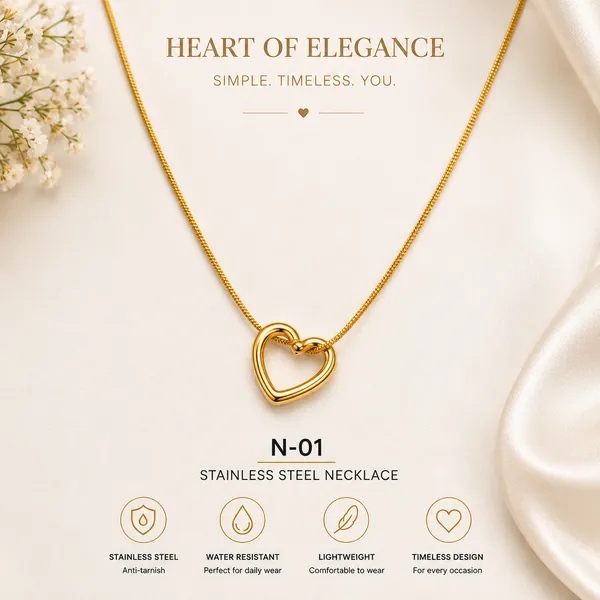Gold_Stainless_Steel_Heart_Pendant_Necklace_For_Women_-_Pack_of_2