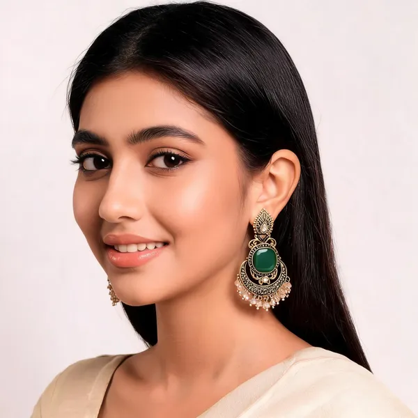 Green_Gold_Alloy_Metal_Jhumka_Earrings_For_Women_-_Pack_of_2