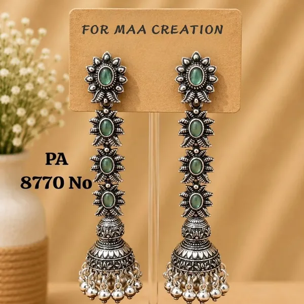 Silver_Alloy_Metal_Long_Jhumka_Earrings_For_Women_-_Pack_of_2
