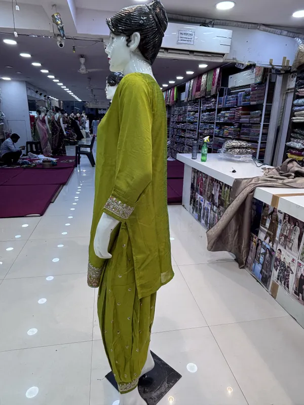 Green_Vichitra_Silk_Straight_Embroidered_Kurta_Patiala_Set_For_Women