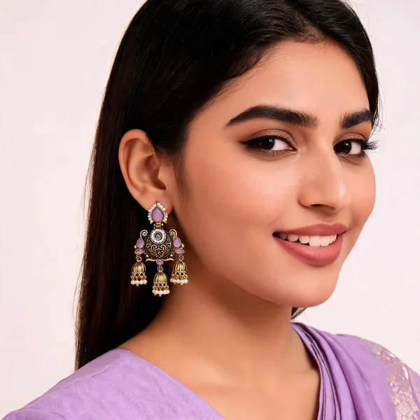 Purple_Gold_Alloy_Metal_Stone_Chandelier_Jhumka_Earrings_For_Women_-_Pack_of_2