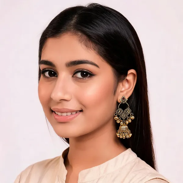 Gold_Alloy_Metal_Embellished_Jhumka_Earrings_For_Women_-_Pack_of_2