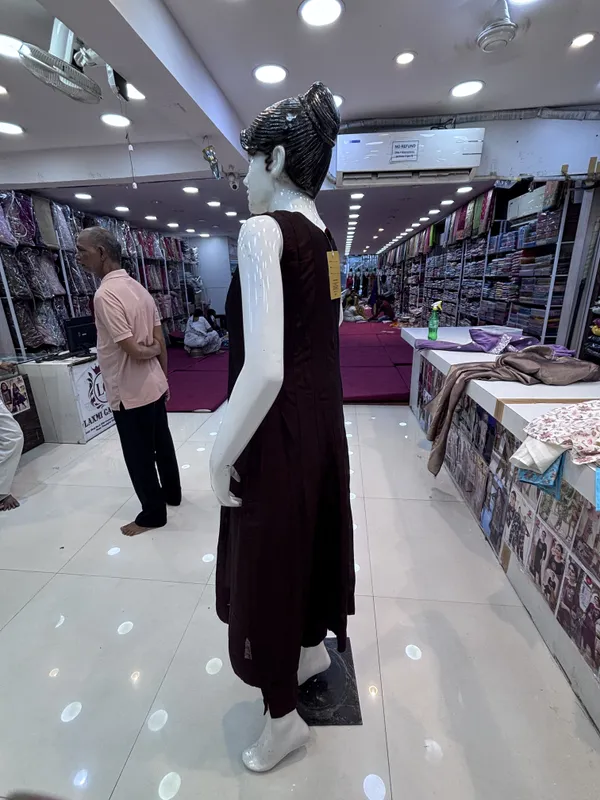 Brown_Vichitra_Silk_Sleeveless_Embellished_Anarkali_Suit_Set_For_Women