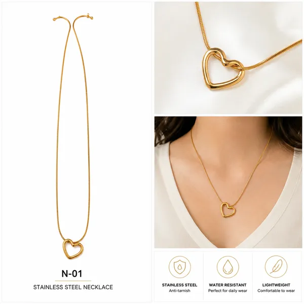 Gold_Stainless_Steel_Heart_Pendant_Necklace_For_Women_-_Pack_of_2
