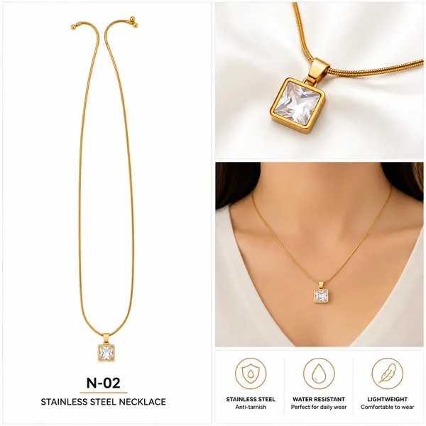 Gold_Stainless_Steel_Pendant_Necklace_For_Women_-_Pack_of_2