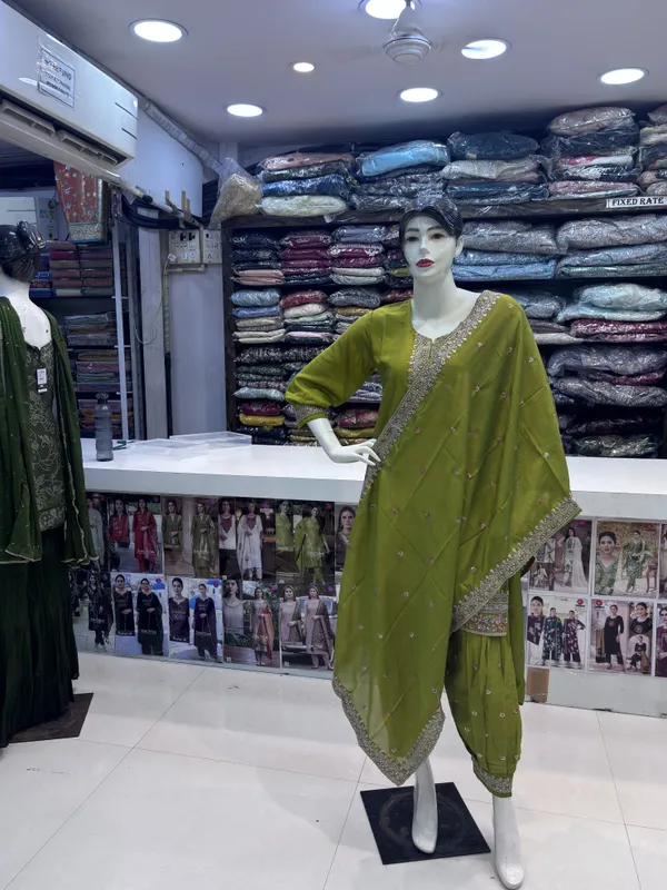 Green_Vichitra_Silk_Straight_Embroidered_Kurta_Patiala_Set_For_Women