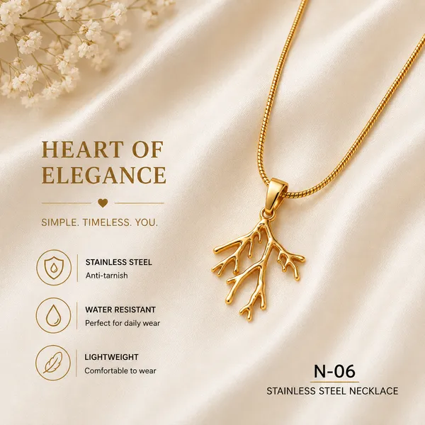 Gold_Stainless_Steel_Branch_Pendant_Necklace_For_Women_-_Pack_of_2