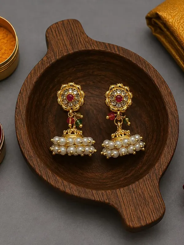 Gold_Alloy_Metal_Pearl_Embellished_Jhumka_Earrings_For_Women_-_Pack_of_2
