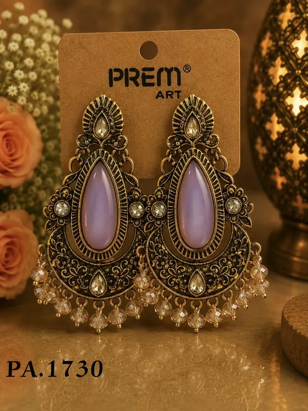 Gold_Alloy_Metal_Oxidised_Teardrop_Dangle_Earrings_For_Women_-_Pack_of_2