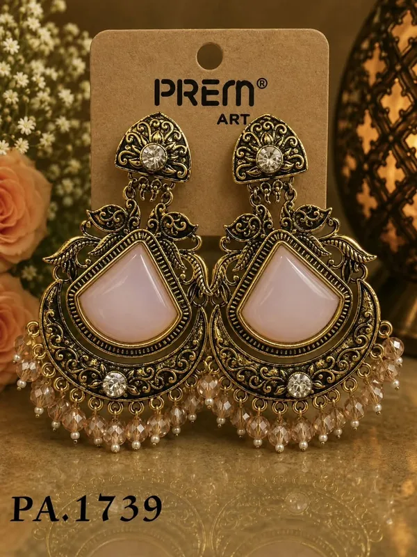 Gold_Alloy_Metal_Antique_Chandbali_Earrings_For_Women_-_Pack_of_2
