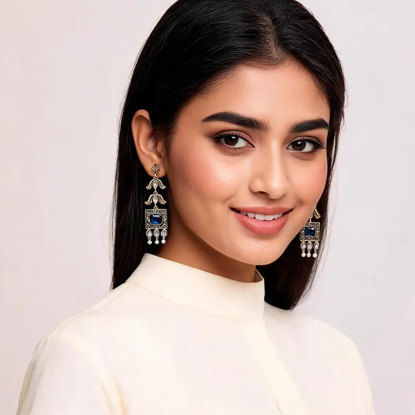 Gold_Alloy_Metal_Statement_Earrings_For_Women_-_Pack_of_2
