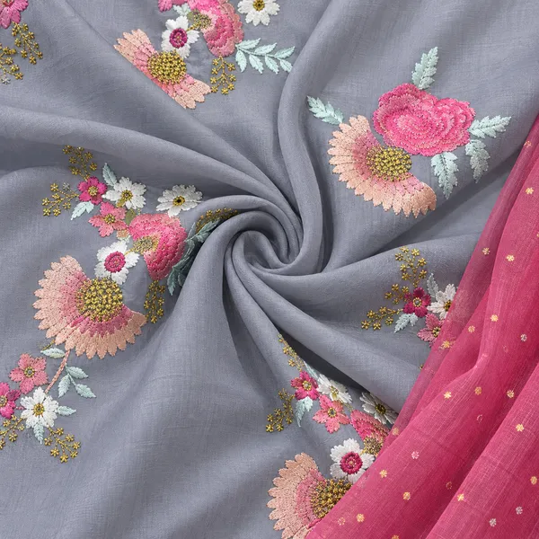 Grey_Chanderi_Floral_Butta_Embroidered_Kurta_Set_for_Women_–_Sleeveless_(Sleeves_Included)
