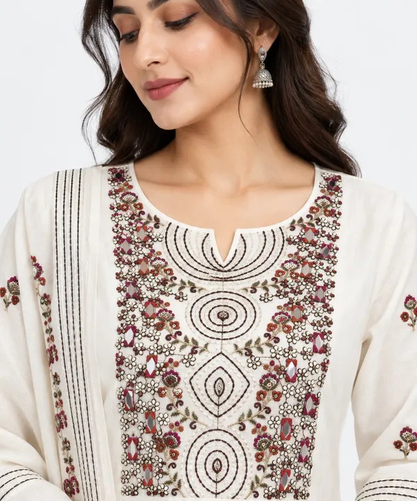 White_Mul_Chanderi_A-Line_Embroidered_Anarkali_Set_For_Women