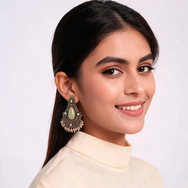 Gold_Alloy_Metal_Antique_Chandelier_Earrings_For_Women_-_Pack_of_2