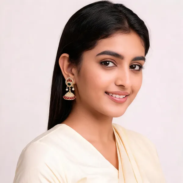 Red_Gold_Alloy_Metal_Pearl_Jhumka_Earrings_For_Women_-_Pack_of_2