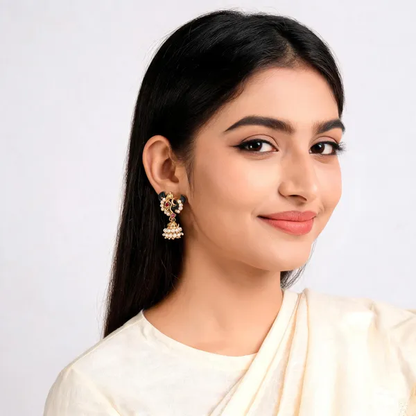 Gold_Alloy_Metal_Pearl_Jhumka_Earrings_For_Women_-_Pack_of_2