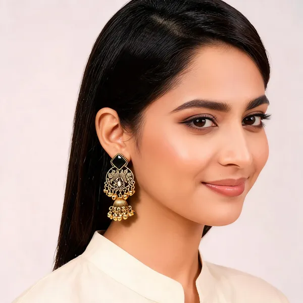 Gold_Black_Alloy_Metal_Stone_Chandelier_Jhumka_Earrings_For_Women_-_Pack_of_2