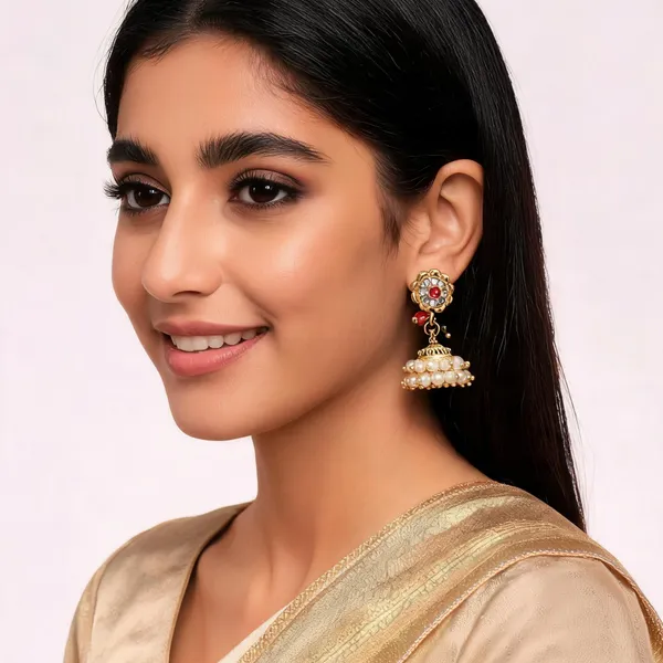 Gold_Alloy_Metal_Pearl_Embellished_Jhumka_Earrings_For_Women_-_Pack_of_2