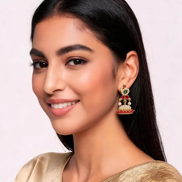 Gold_Alloy_Metal_Pearl_Jhumka_Earrings_For_Women_-_Pack_of_2