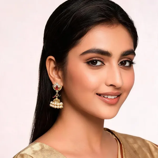 Gold_Alloy_Metal_Kundan_Pearl_Jhumka_Earrings_For_Women_-_Pack_of_2