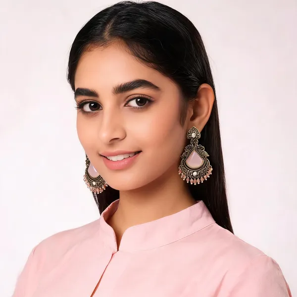 Gold_Alloy_Metal_Antique_Chandbali_Earrings_For_Women_-_Pack_of_2