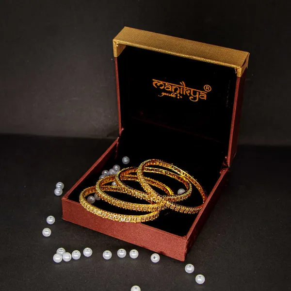 American_Diamond_Bangle_Luminara_Collection_Pack_Of_4