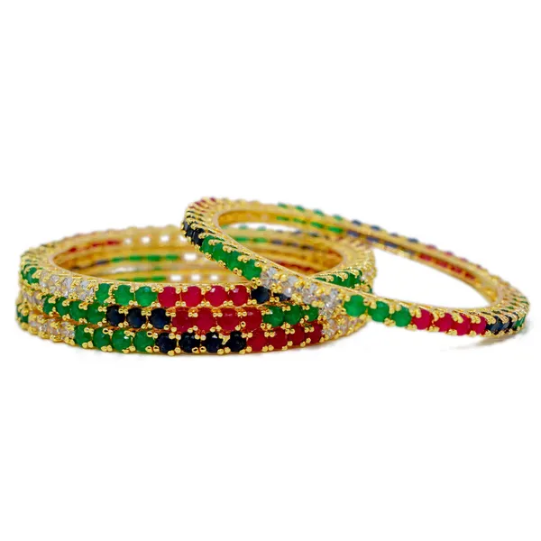 American_Diamond_Bangle_Harmony_Collection_Pack_Of_4