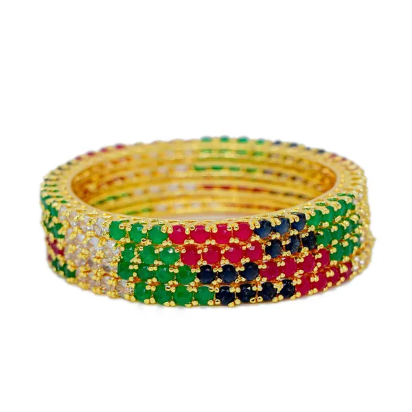American_Diamond_Bangle_Harmony_Collection_Pack_Of_4
