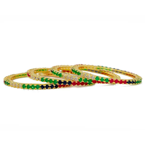 American_Diamond_Bangle_Harmony_Collection_Pack_Of_4