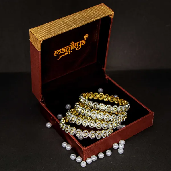 American_Diamond_Bangle_Aura_Collection_Pack_Of_4