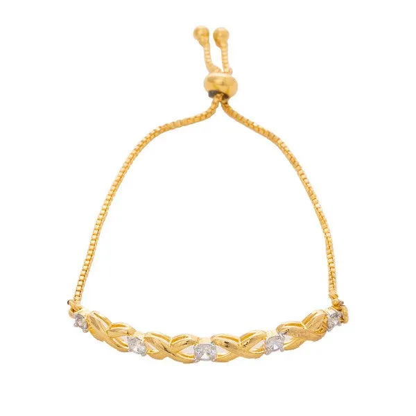 City_Girl_Ad_Brass_Rhodium_Plated_Bracelet_Contemporary_Bold_Adjustable_Chain_Gold