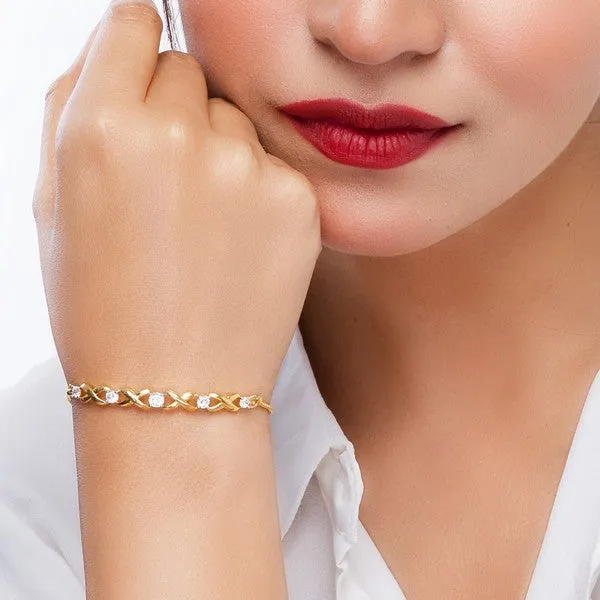 City_Girl_Ad_Brass_Rhodium_Plated_Bracelet_Contemporary_Bold_Adjustable_Chain_Gold