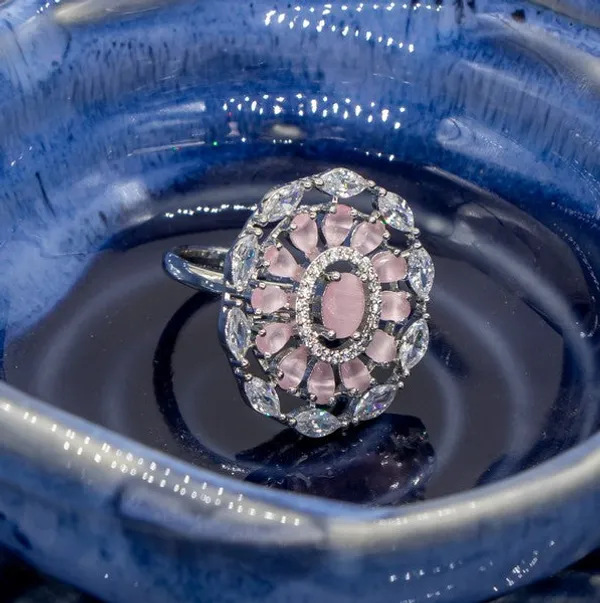 City_Girl_Brass_Pink_Cz_Stone_Studded_Rhodium_Plated_Cocktail_Pink_Floral_Pattern_Finge_Ring_Free_Size_Default_Title