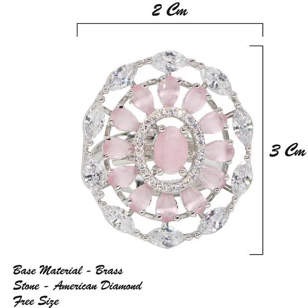 City_Girl_Brass_Pink_Cz_Stone_Studded_Rhodium_Plated_Cocktail_Pink_Floral_Pattern_Finge_Ring_Free_Size_Default_Title