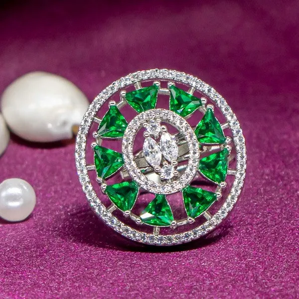 City_Girl_Brass_Green_Cz_Stone_Studded_Rhodium_Plated_Cocktail_Finge_Green_Ova_Ring_Free_Size_Default_Title
