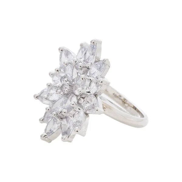 City_Girl_Brass_Cz_Stone_Studded_Rhodium_Plated_Cocktail_Finge_Golden_Leaf_Ring_Free_Size_Silver